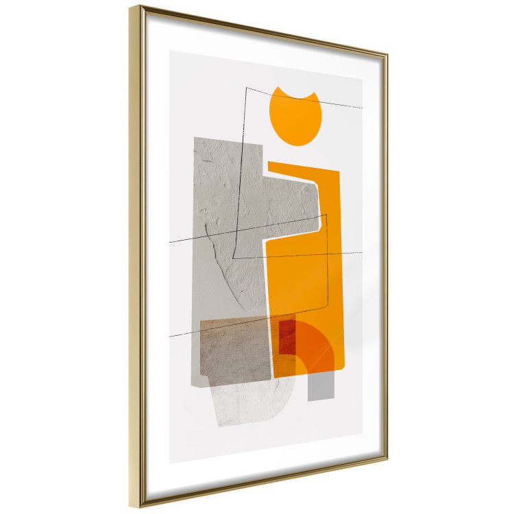 Wall Poster Loving Encounter - abstract orange geometric figure 126656 additionalImage 5