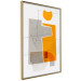 Wall Poster Loving Encounter - abstract orange geometric figure 126656 additionalThumb 4
