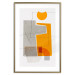 Wall Poster Loving Encounter - abstract orange geometric figure 126656 additionalThumb 14