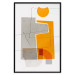 Wall Poster Loving Encounter - abstract orange geometric figure 126656 additionalThumb 16