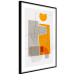 Wall Poster Loving Encounter - abstract orange geometric figure 126656 additionalThumb 3