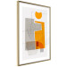 Wall Poster Loving Encounter - abstract orange geometric figure 126656 additionalThumb 5