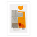 Wall Poster Loving Encounter - abstract orange geometric figure 126656 additionalThumb 19
