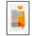 Wall Poster Loving Encounter - abstract orange geometric figure 126656 additionalThumb 15