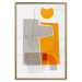 Wall Poster Loving Encounter - abstract orange geometric figure 126656 additionalThumb 17