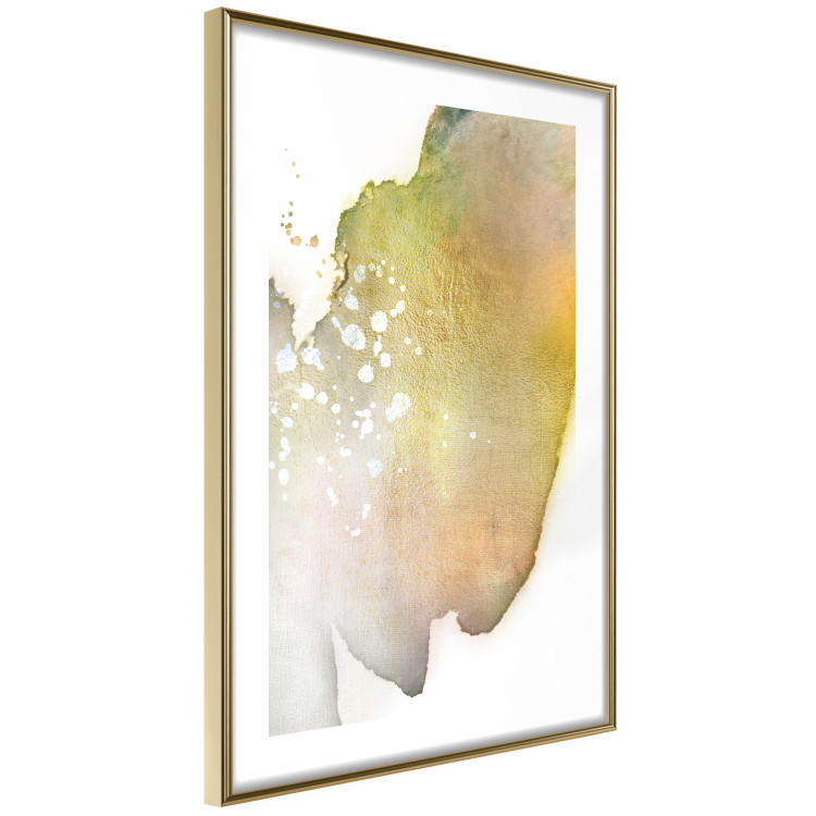 Poster Golden Touch - abstract green texture on white background 127856 additionalImage 4