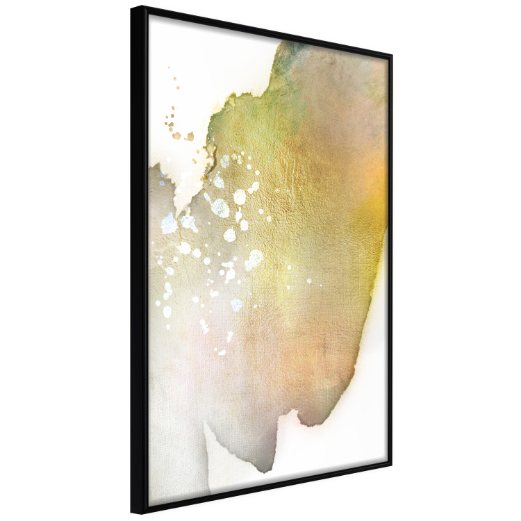 Poster Golden Touch - abstract green texture on white background 127856 additionalImage 3