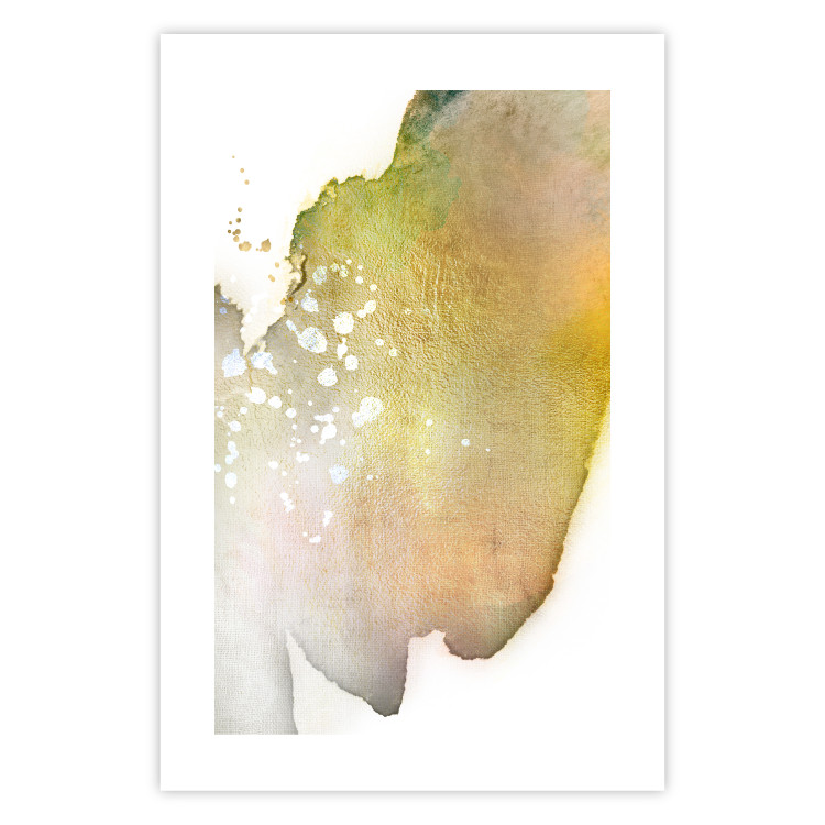 Poster Golden Touch - abstract green texture on white background 127856 additionalImage 19