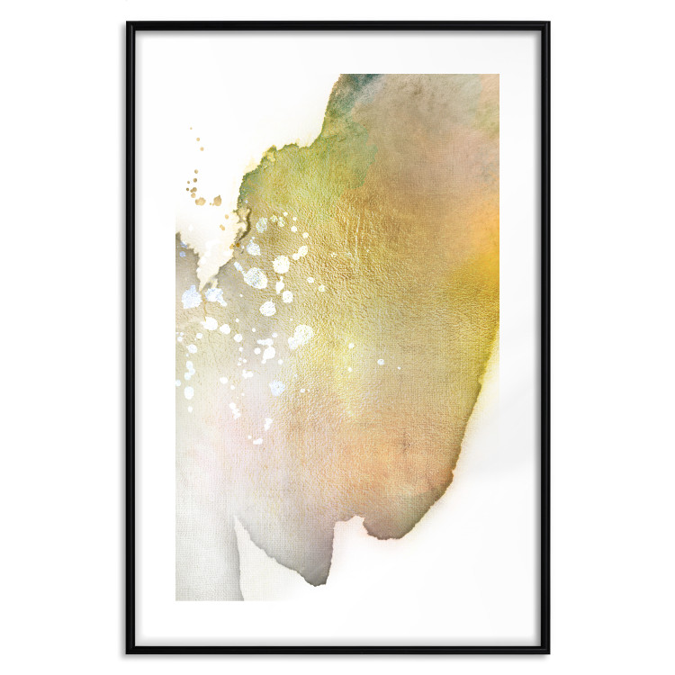 Poster Golden Touch - abstract green texture on white background 127856 additionalImage 15