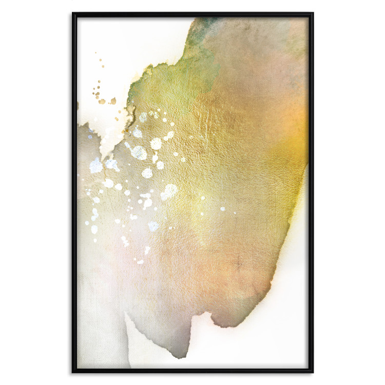Poster Golden Touch - abstract green texture on white background 127856 additionalImage 16