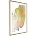 Poster Golden Touch - abstract green texture on white background 127856 additionalThumb 4
