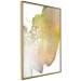 Poster Golden Touch - abstract green texture on white background 127856 additionalThumb 2