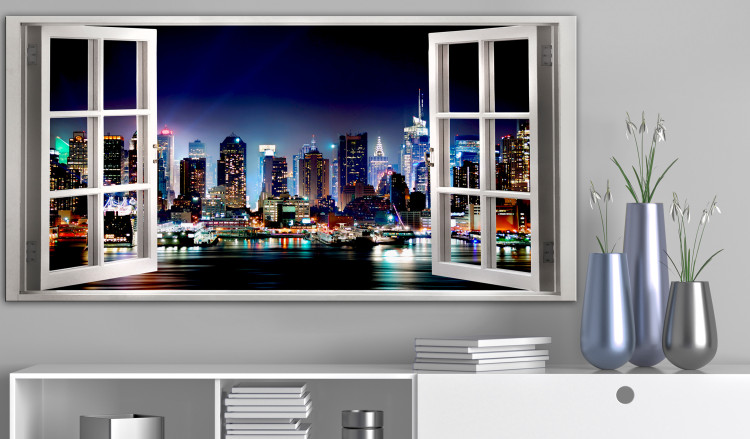 Large canvas print Window: View of New York II [Large Format] 128656 additionalImage 6