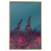 Poster Cosmic Flowers - abstraction with scarlet nature on an uneven background 129156 additionalThumb 15