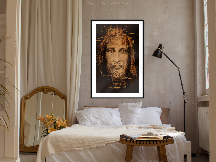 Poster Turin Shroud - sacred composition with reflection of the face of the Son of God 129356 additionalImage 23