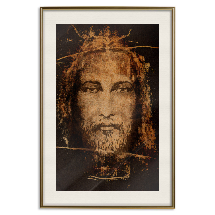 Poster Turin Shroud - sacred composition with reflection of the face of the Son of God 129356 additionalImage 20
