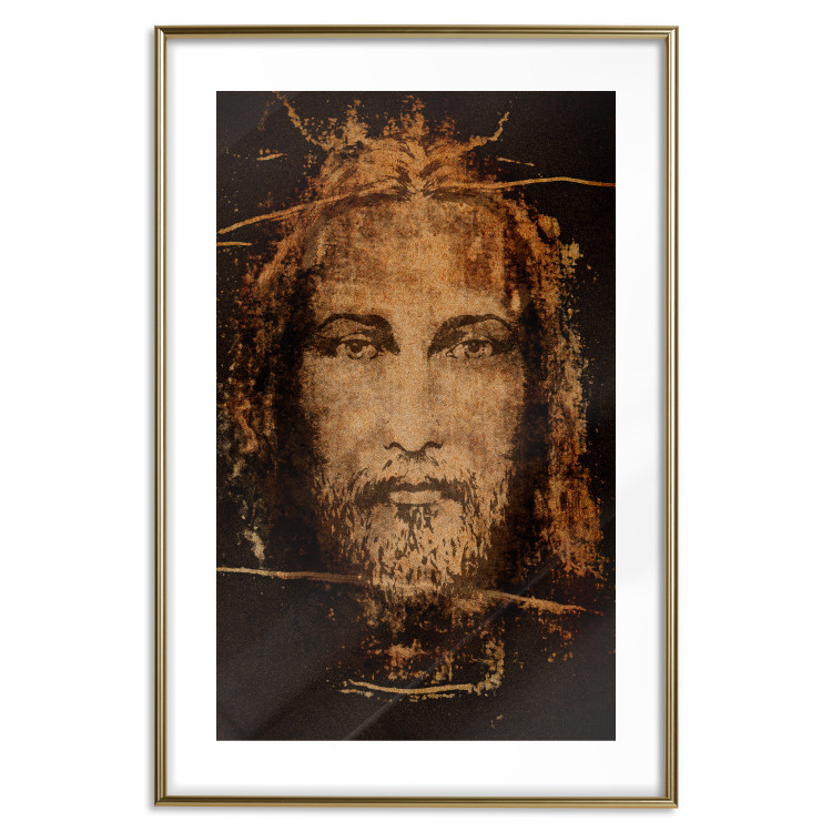 Poster Turin Shroud - sacred composition with reflection of the face of the Son of God 129356 additionalImage 14