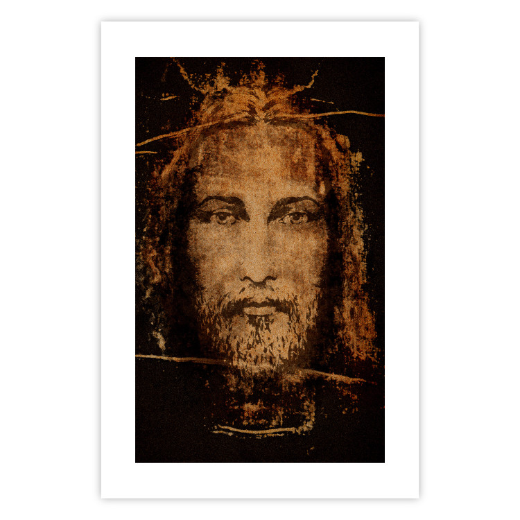 Poster Turin Shroud - sacred composition with reflection of the face of the Son of God 129356 additionalImage 25