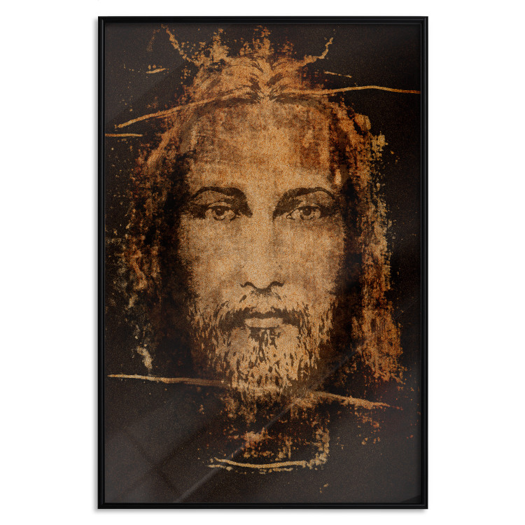 Poster Turin Shroud - sacred composition with reflection of the face of the Son of God 129356 additionalImage 16