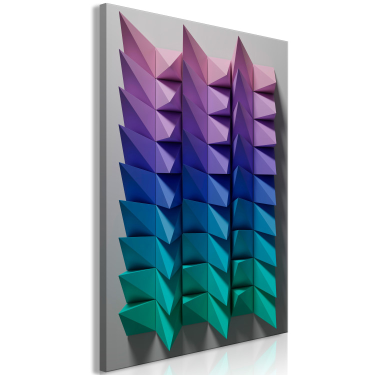 Canvas Print Vertical Movement (1-piece) Vertical - colorful geometric figures 130556 additionalImage 2