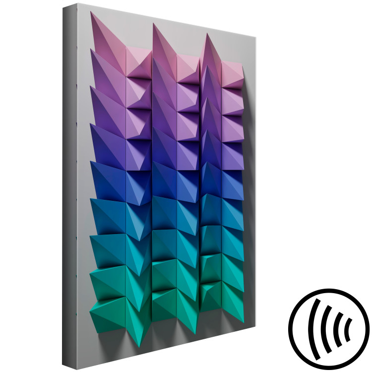 Canvas Print Vertical Movement (1-piece) Vertical - colorful geometric figures 130556 additionalImage 6