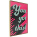 Wall Poster You Got This! - gray English texts boldly on a pink background 131956 additionalThumb 12