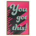 Wall Poster You Got This! - gray English texts boldly on a pink background 131956 additionalThumb 21