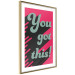Wall Poster You Got This! - gray English texts boldly on a pink background 131956 additionalThumb 9