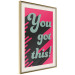 Wall Poster You Got This! - gray English texts boldly on a pink background 131956 additionalThumb 3