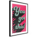 Wall Poster You Got This! - gray English texts boldly on a pink background 131956 additionalThumb 8