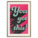 Wall Poster You Got This! - gray English texts boldly on a pink background 131956 additionalThumb 20