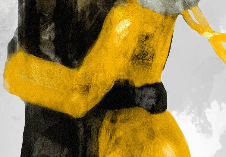 Canvas Art Print Under Yellow Umbrella (1 Part) Vertical 132156 additionalImage 4