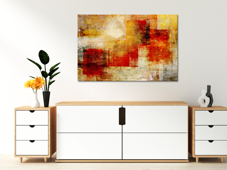 Canvas Painting Tango (1-piece) Wide - abstraction of colorful texture 134856 additionalImage 3
