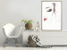 Poster Delicate Beauty - a portrait of a woman with red lips and a white background 136456 additionalThumb 18