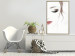 Poster Delicate Beauty - a portrait of a woman with red lips and a white background 136456 additionalThumb 13