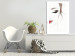 Poster Delicate Beauty - a portrait of a woman with red lips and a white background 136456 additionalThumb 15