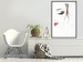 Poster Delicate Beauty - a portrait of a woman with red lips and a white background 136456 additionalThumb 17
