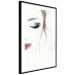 Poster Delicate Beauty - a portrait of a woman with red lips and a white background 136456 additionalThumb 4