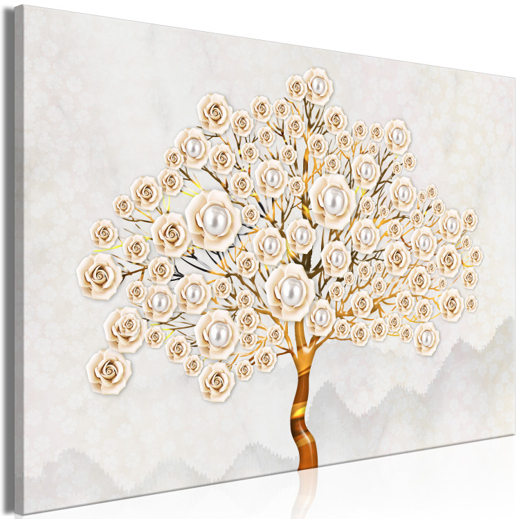 Canvas Print Pearl Tree (1-piece) Wide - glamour-style abstraction 138056 additionalImage 2