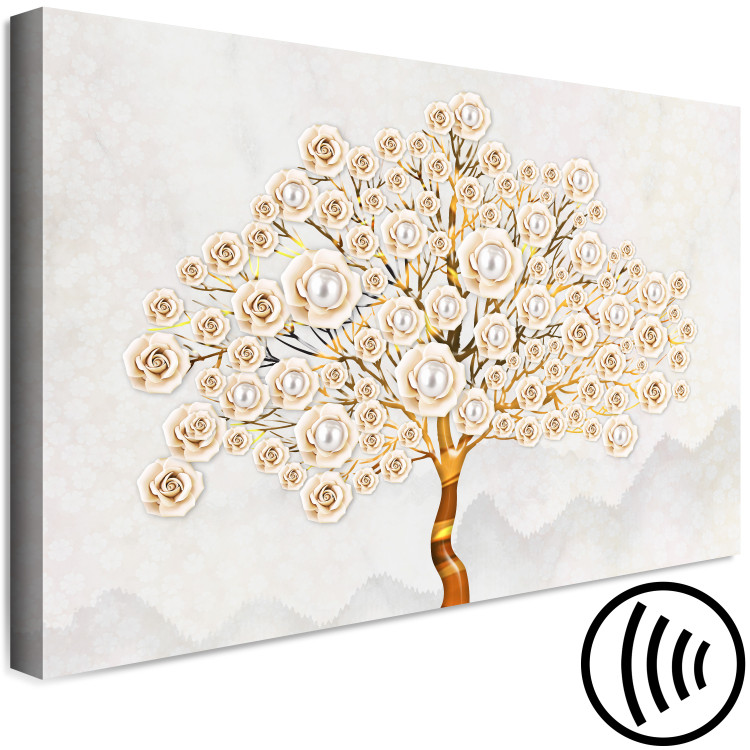 Canvas Print Pearl Tree (1-piece) Wide - glamour-style abstraction 138056 additionalImage 6