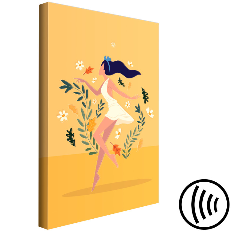 Canvas Print Dancing Among Flowers (1-piece) Vertical - woman amidst plants 138856 additionalImage 6