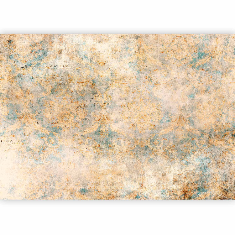 Photo Wallpaper Blue abstraction - mixed texture with delicate lettering in the background 143256 additionalImage 5