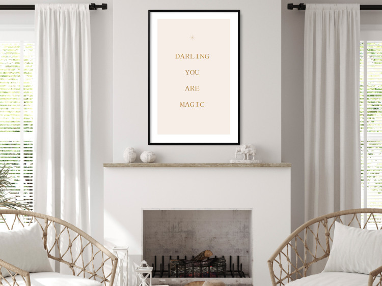 Wall Poster Love Confession - Golden Inscriptions on a Light Pink Background 145756 additionalImage 11