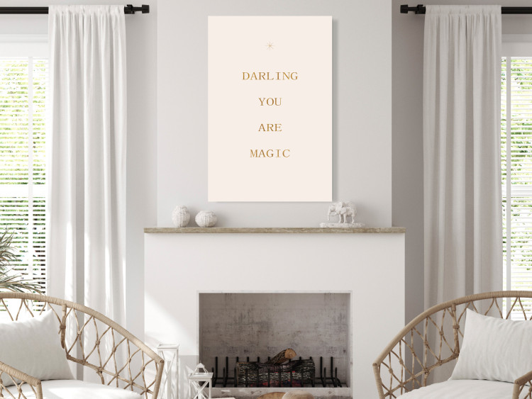 Wall Poster Love Confession - Golden Inscriptions on a Light Pink Background 145756 additionalImage 11