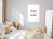 Canvas Sweet Home - Minimalist Black Lettering on a White Background 146156 additionalThumb 3