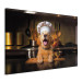 Canvas Art Print AI Golden Retriever Dog - Cheerful Animal in the Role of a Cook - Horizontal 150256 additionalThumb 2