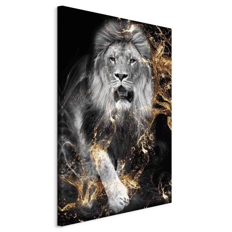 Canvas Print King in Gold (1 Part) Vertical 150956 additionalImage 2