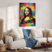 Canvas Print Colorful Mona Lisa - A Portrait of a Woman Inspired by Da Vinci’s Work 151056 additionalThumb 10