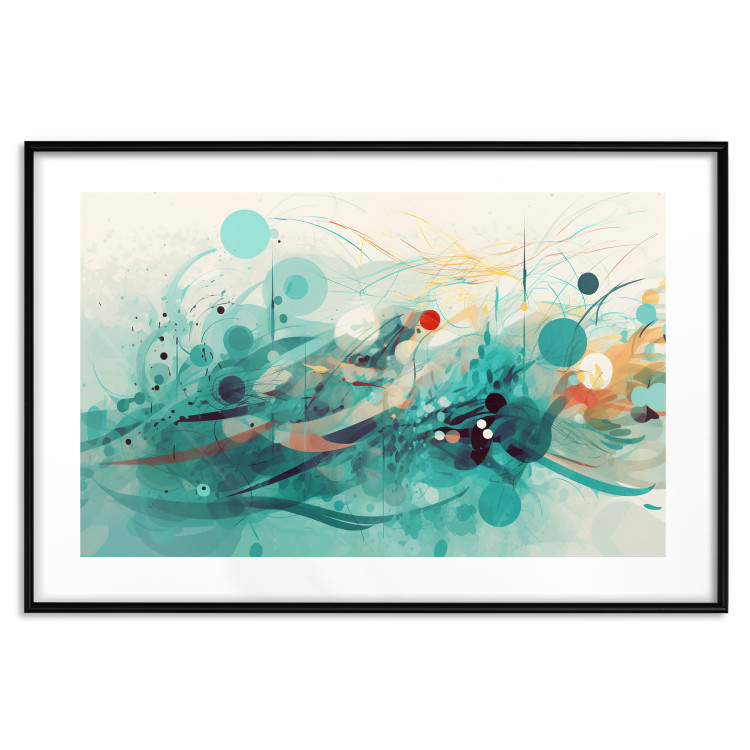 Poster Blue Wave - Abstract Composition Generated by AI 151156 additionalImage 15