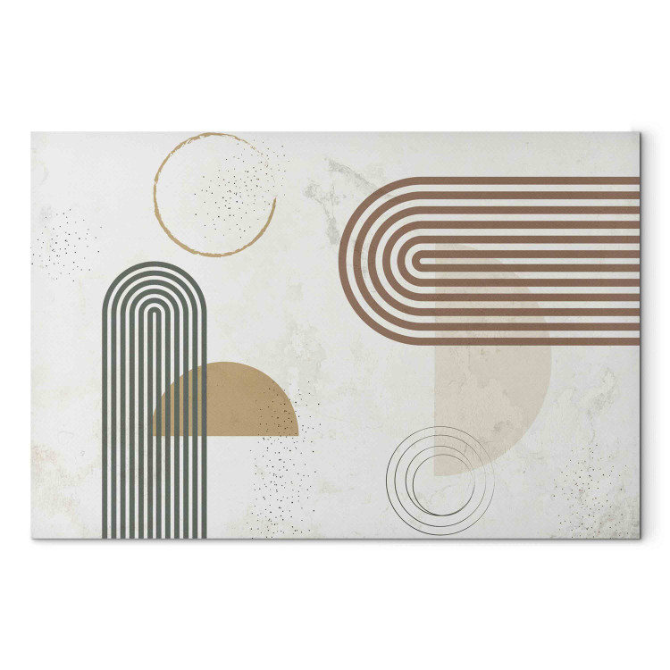 Canvas Print Harmonious Shapes - Abstract With Figures in Muted Colors 151256 additionalImage 7
